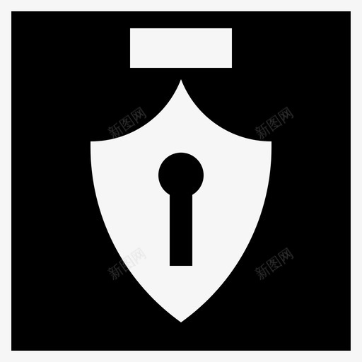 安全证书警卫图标svg_新图网 https://ixintu.com 保护 后勤标志 安全 警卫 证书 锁