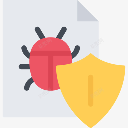 防病毒计算机数据平面图标svg_新图网 https://ixintu.com 平面 计算机数据 防病毒