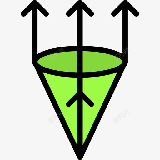 圆锥科学34线性颜色图标svg_新图网 https://ixintu.com 圆锥 科学34 线性颜色