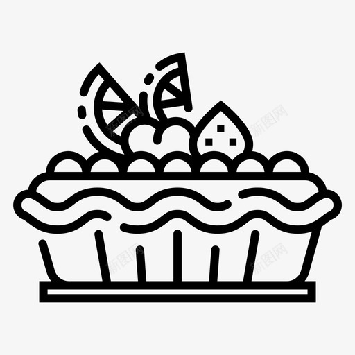 水果派面包店自制图标svg_新图网 https://ixintu.com 水果派 甜点和甜点 自制 面包店 馅饼