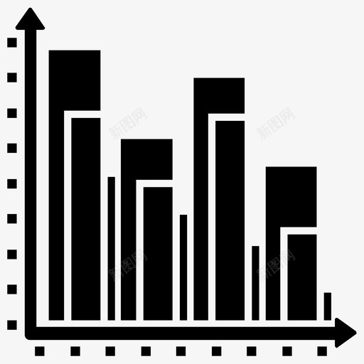 直方图条形图图表应用程序图标svg_新图网 https://ixintu.com 业务数据图和图表字形图标 图形表示 图表应用程序 条形图 柱状图 直方图 相对频率