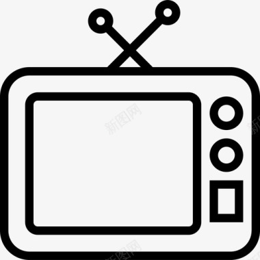 电视多媒体21线性图标图标