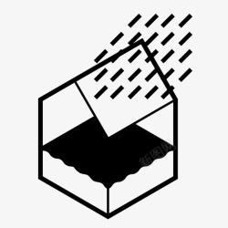 收集雨水雨水收集震动浪涌图标高清图片