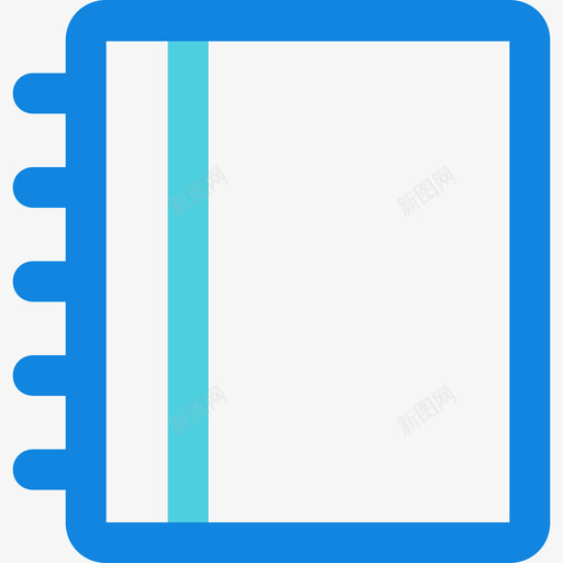 日记工具3线蓝色图标svg_新图网 https://ixintu.com 工具3 日记 线蓝色