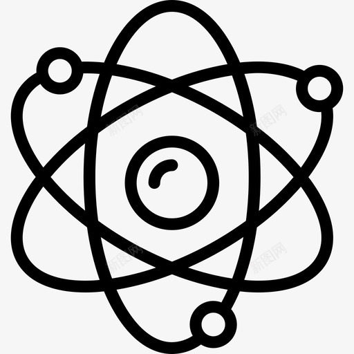 原子能量和能量9线性图标svg_新图网 https://ixintu.com 原子 线性 能量和能量9