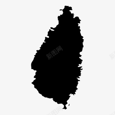 圣卢西亚加勒比海卡斯特里图标图标