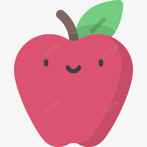 苹果回学校21号平的图标svg_新图网 https://ixintu.com 回学校21号 平的 苹果
