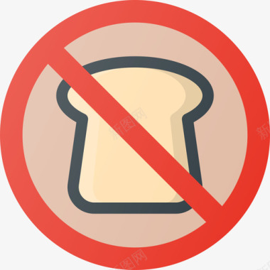 面包有机食品2原色图标图标