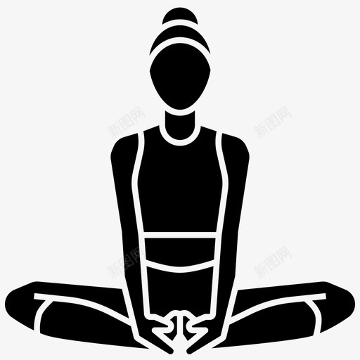 瑜伽姿势体式健身图标svg_新图网 https://ixintu.com 体式 健身 瑜伽姿势