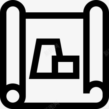 方案工厂7线性图标图标