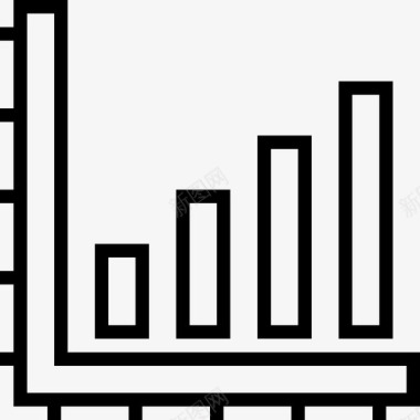 酒吧银行和金融13直线图标图标