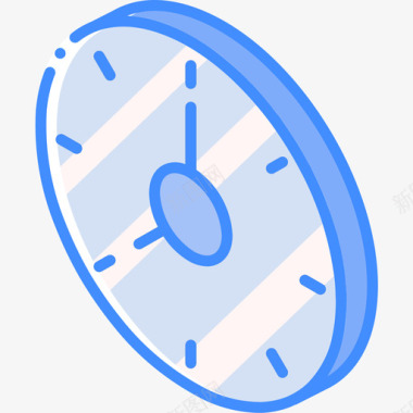 时钟必需品16蓝色图标图标