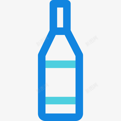 酒瓶杂22线纹蓝图标svg_新图网 https://ixintu.com 杂22 线纹蓝 酒瓶