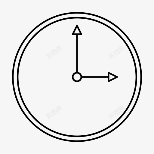 咖啡时钟小时图标svg_新图网 https://ixintu.com 分钟 办公线路图标 咖啡 小时 日程表 时钟 时间
