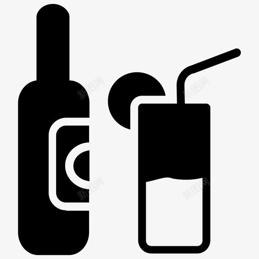 苏打水瓶子碳酸水图标svg_新图网 https://ixintu.com 瓶子 碳酸水 苏打水 食物字形矢量图标