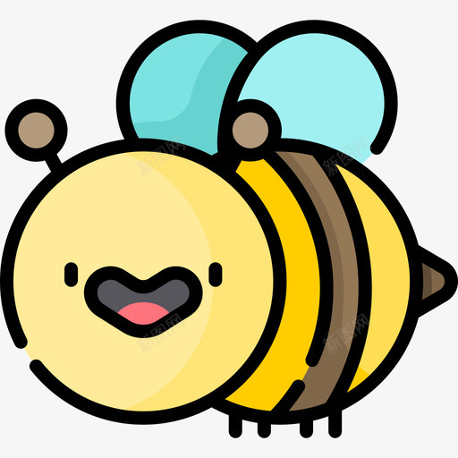 蜜蜂生态学75线形颜色图标svg_新图网 https://ixintu.com 生态学75 线形颜色 蜜蜂