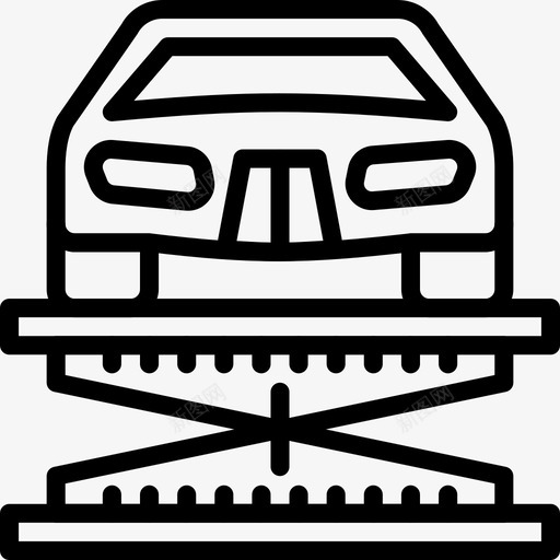 汽车修理汽车零件汽车4直线型图标svg_新图网 https://ixintu.com 汽车修理 汽车零件汽车4 直线型