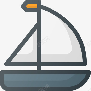 船旅游旅游3线颜色图标图标