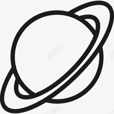 土星53号空间直线型图标图标