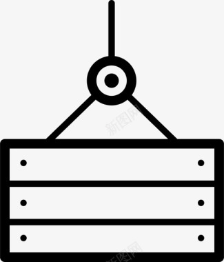 货物起重机交货图标图标