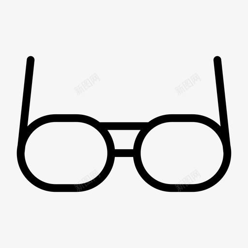 眼镜眼睛太阳镜图标svg_新图网 https://ixintu.com 基本的用户界面线 太阳镜 眼睛 眼镜 视力