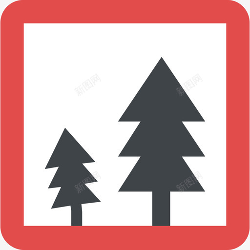 森林符号25平坦图标svg_新图网 https://ixintu.com 平坦 森林 符号25