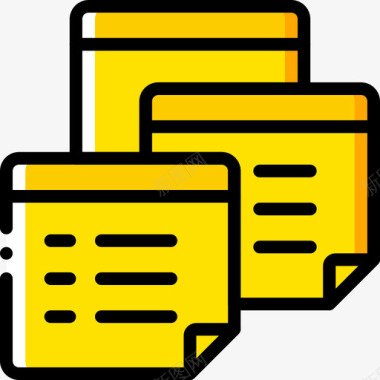 注释文件和文件夹12黄色图标图标