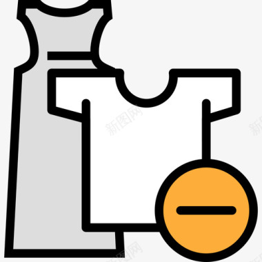 服装电子商务41线性颜色图标图标