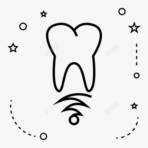牙科种植医疗图标svg_新图网 https://ixintu.com 医疗 牙根 牙科 牙齿 种植