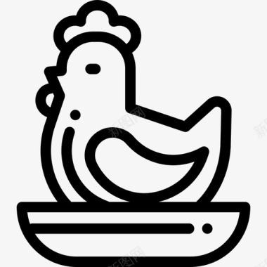 鸡肉养殖14直系图标图标