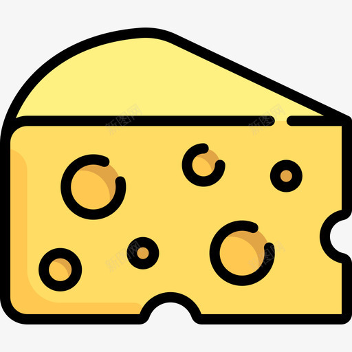 奶酪农业7原色图标svg_新图网 https://ixintu.com 农业7 原色 奶酪