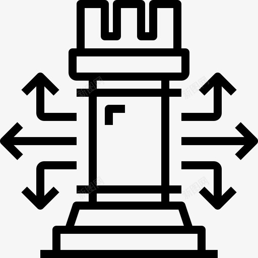 策略业务收集7线性图标svg_新图网 https://ixintu.com 业务收集7 策略 线性