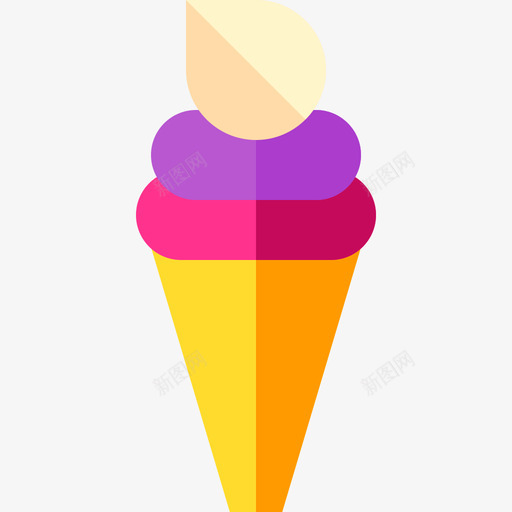 冰淇淋马戏团31号平的图标svg_新图网 https://ixintu.com 冰淇淋 平的 马戏团31号