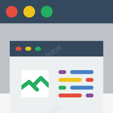 浏览器startup7平面图标图标
