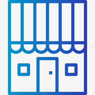 商店电子商务48梯度图标图标