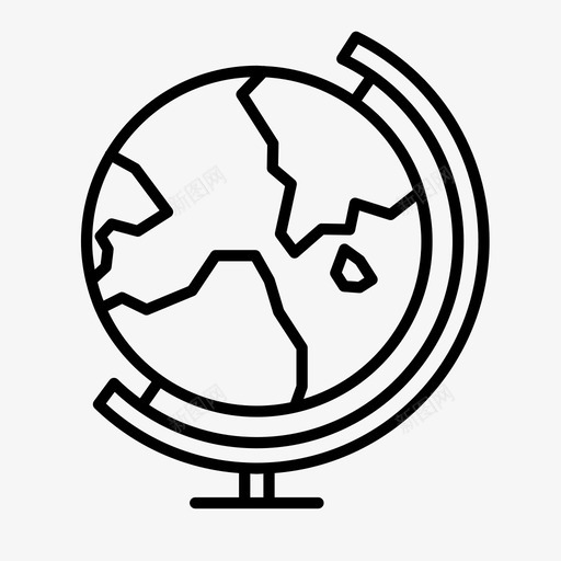 地球世界教育的象征图标svg_新图网 https://ixintu.com 世界 地球 教育的象征