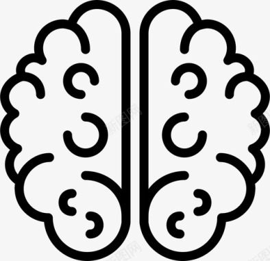大脑解剖学医生图标图标