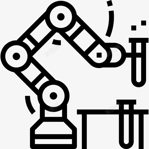 机械臂科学40线性图标svg_新图网 https://ixintu.com 机械臂 科学40 线性