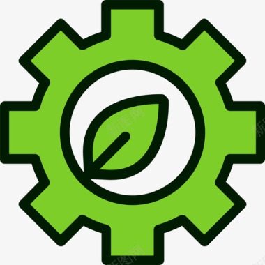 绿色能源绿色能源4线性颜色图标图标