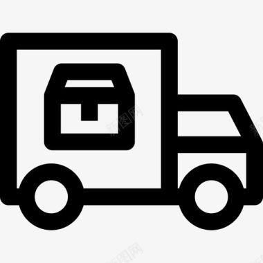 运输卡车运输40直线图标图标
