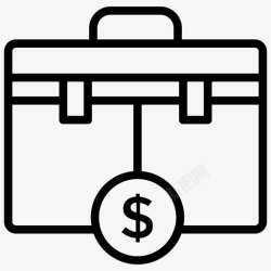 商业咨询财务管理公文包商业咨询图标高清图片