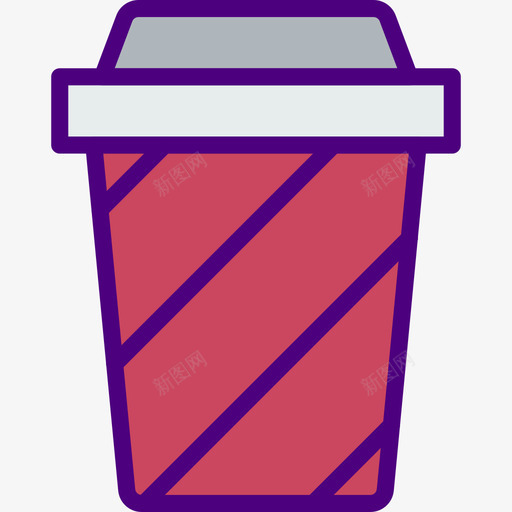 咖啡杯食品78线性颜色图标svg_新图网 https://ixintu.com 咖啡杯 线性颜色 食品78