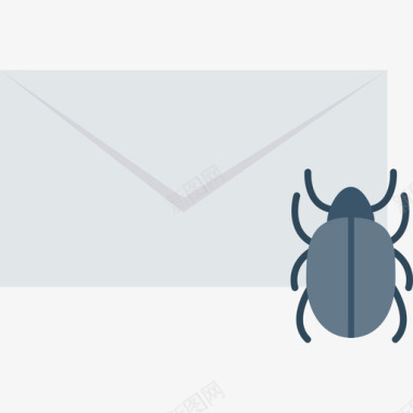 电子邮件安全48扁平图标图标