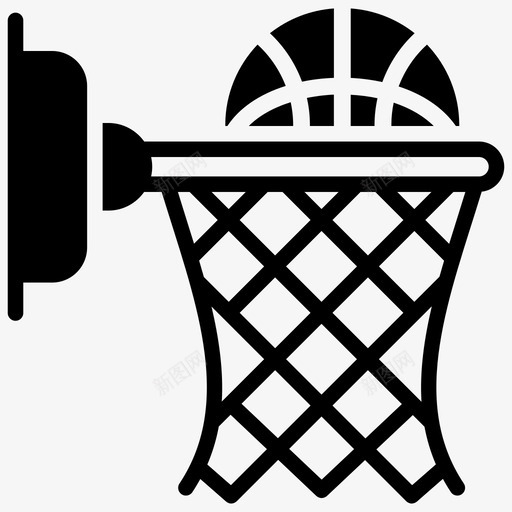 篮球圈篮板篮球球门图标svg_新图网 https://ixintu.com 篮板 篮球圈 篮球字形矢量图标 篮球架 篮球球门 篮球网