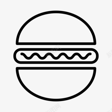 汉堡芝士汉堡三明治图标图标