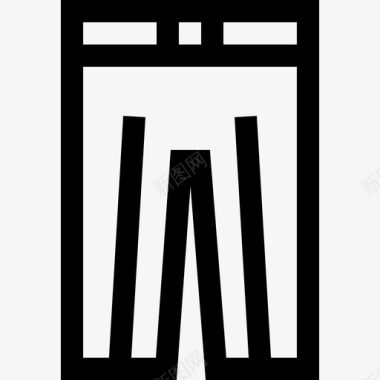 长裤冬装3直线型图标图标