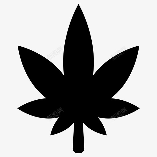 大麻毒品大麻叶图标svg_新图网 https://ixintu.com 大麻 大麻叶 毒品