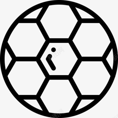 足球巴西狂欢节7线性图标图标