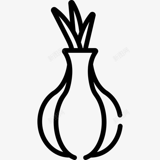 洋葱水果蔬菜8图标svg_新图网 https://ixintu.com 水果 洋葱 线状 蔬菜8
