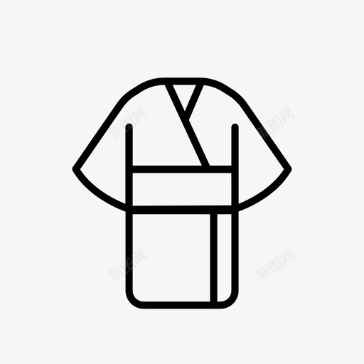 和服服装日本图标svg_新图网 https://ixintu.com 东京 传统 和服 日本 日本风格 服装